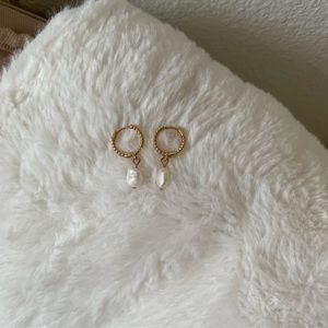 Cult Gaia Gold and Pearl Earrings